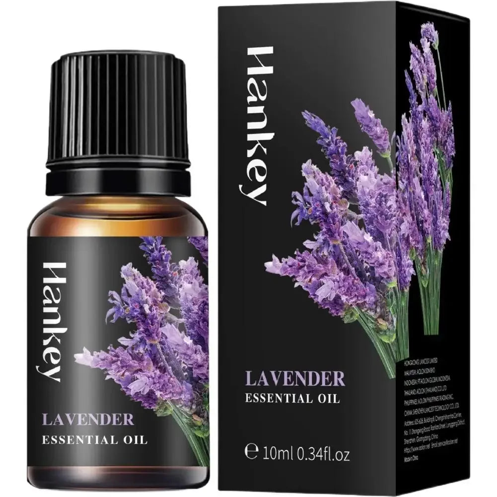 🌿 Aromatherapy Essential Oil Set – 10ml Bottles | Natural Plant Extracts | Lemon, Eucalyptus, Lavender, Jasmine, Rose, Mint, Orange | Diffuser, Humidifier & Air Freshener | Pure Fragrance for Relaxation & Wellness 10ml Lavender