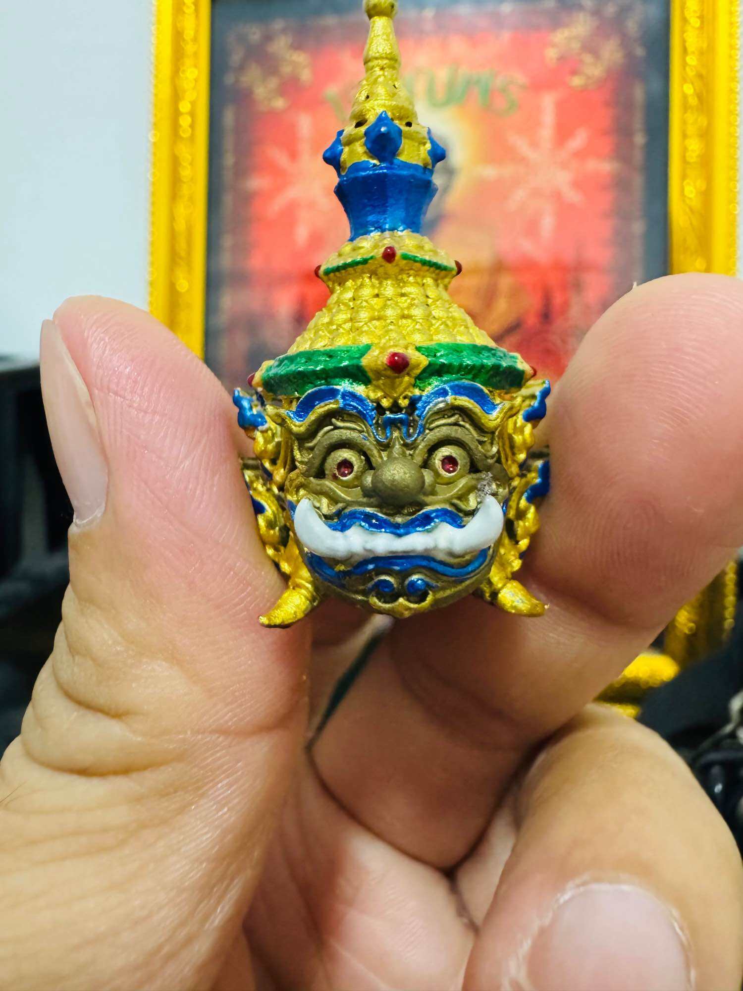 ✨ Authentic Head of Thep Kuvennoi Ariyasap﻿ by Luang Pho Phat Punyakamo, Wat Huay Duan, Nakhon Sawan – Enamel Cast Head with Clear Serial Estamp, Empowered in Multiple Ceremonies ✨ Default Title