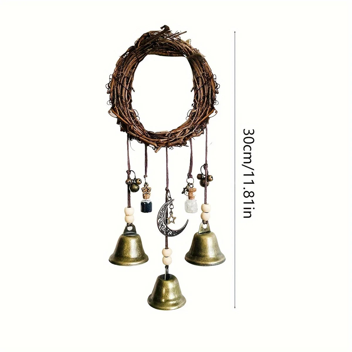 🔔 Vintage Bell Pendant – Home Décor Charm & Door Knob Ornament | Hobbyist Craft & Gift | Free Shipping
