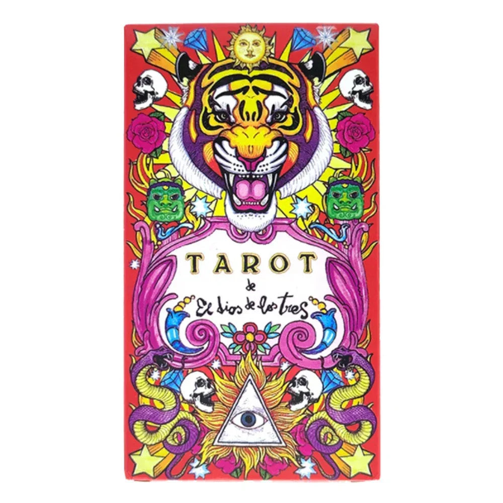 🐉 Chinese Tiger, Lion & Dragon Tarot Deck – Mystical Three Gods Divination Cards Inspired by Traditional Chinese Symbolism