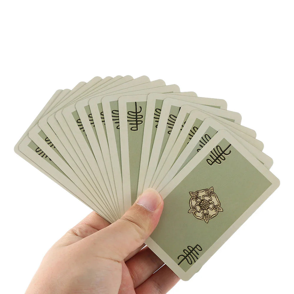 New Hot Tarot Cards – 78-Card Vintage Deck with Green-Plated Edges in Metal Tin Box (10×6 cm) & Paper Manual for Divination Board Games