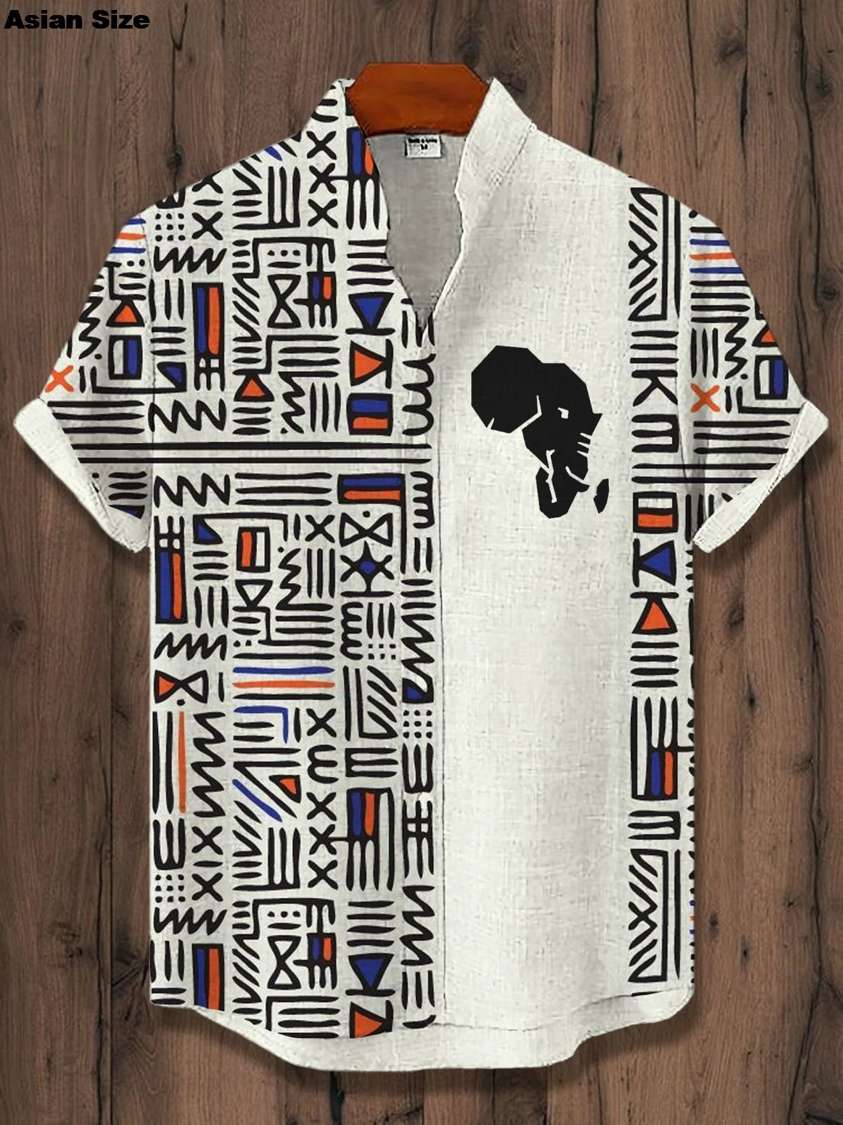 🌍 The Dashiki Street-Heritage Edition: Premium Men’s Vintage African Tribal Shirt – High-Definition Retro Dashiki Print, Breathable Urban-Luxe Fabric, and Sophisticated Short-Sleeve Streetwear Button-Down Shirts-SZF67197