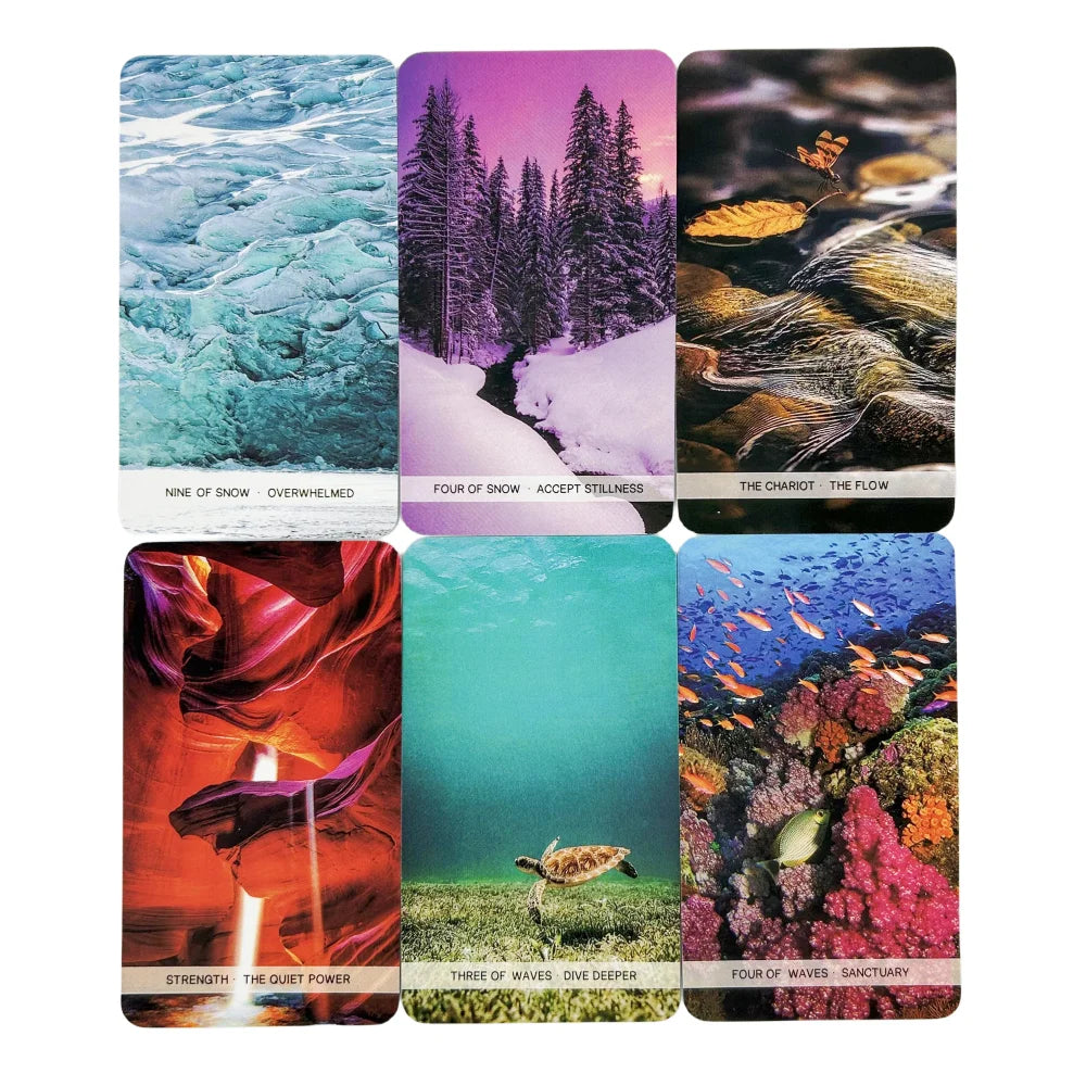 🌊Flow of the Cards Tarot – 78 Cards English Oracle Deck for Spiritual Guidance and Family Entertainment