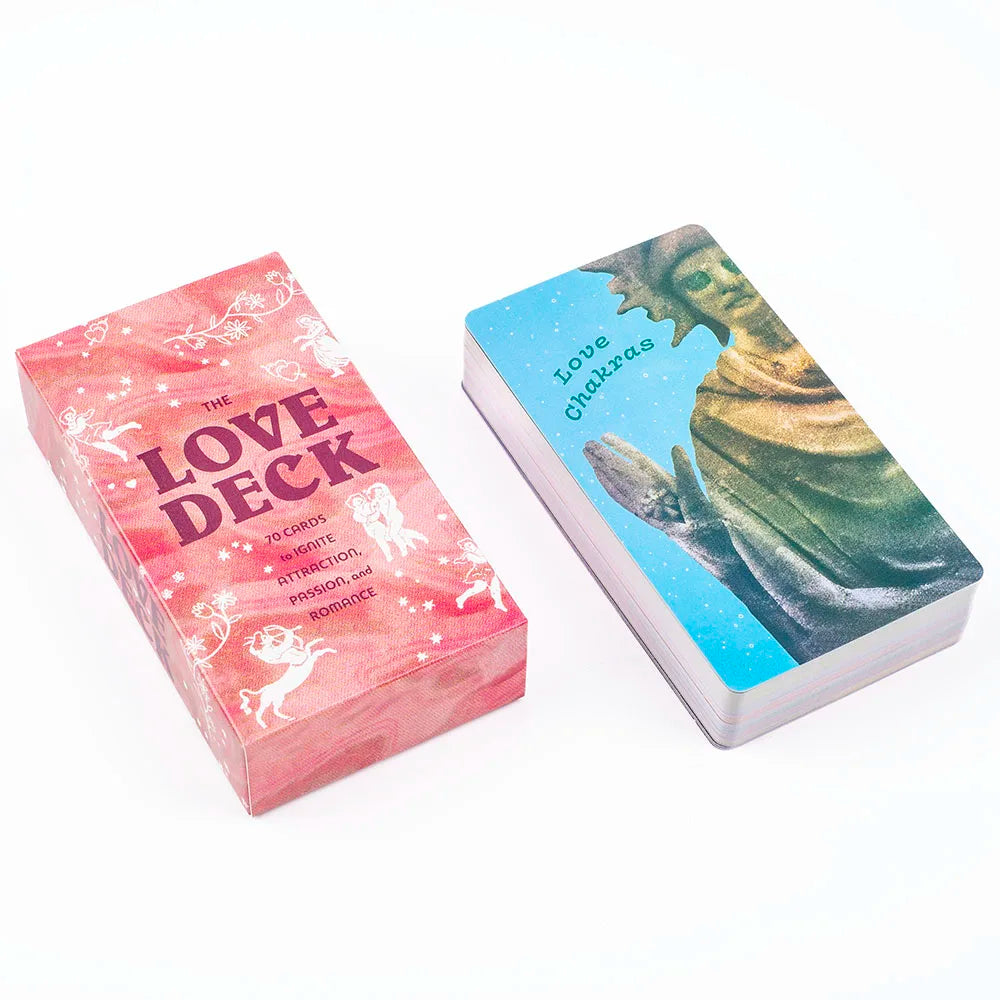 💗 The Love Deck Cards – 70 Pcs English Visions Tarot Deck for Divination & Parties