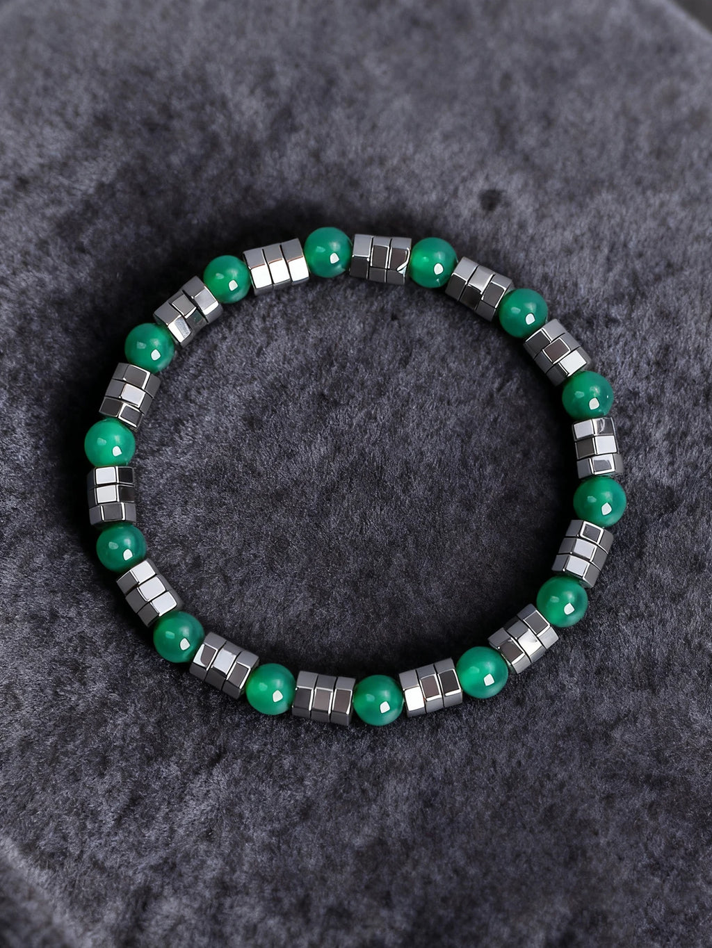 ✨ Hematite & Turquoise Bracelet – Geometric Irregular Natural Stone Beads – Strength, Confidence & Vigour Crystal Jewelry 2