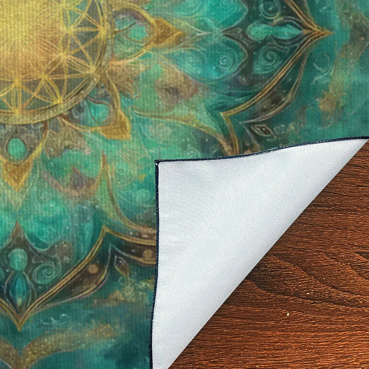 🌸Life Flower Decorated Tarot Tablecloth﻿ | Altar Astrology Ritual Cloth – Perfect Gift for Tarot Enthusiasts | Durable Polyester Tablecloth