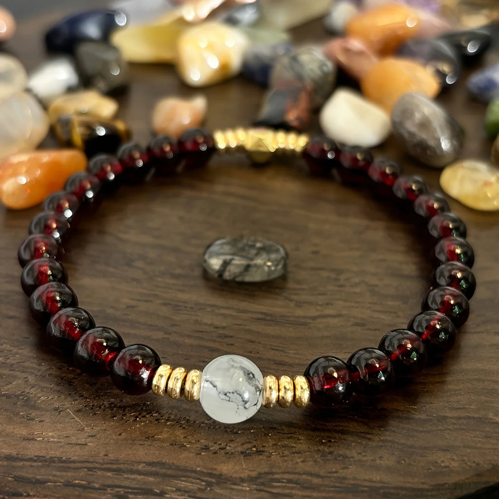 ✨ FIRE in ME Bracelet – Handmade Beaded Wrist Jewelry Infused with Maratha Energy for Passion, Romance & Healing Gift