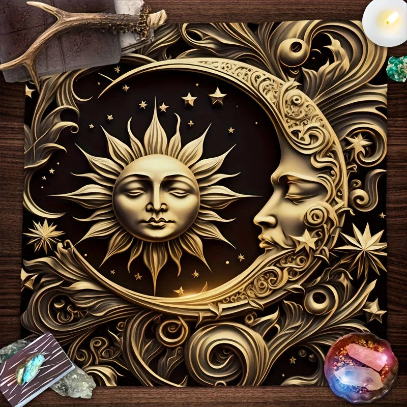 🃏 VIKAMA Enchanted Forest Tarot Tablecloth – Waterproof Fairy Goddess Altar Cloth for Tarot Divination, Theme Café & Immersive Gaming Tables YLB-787