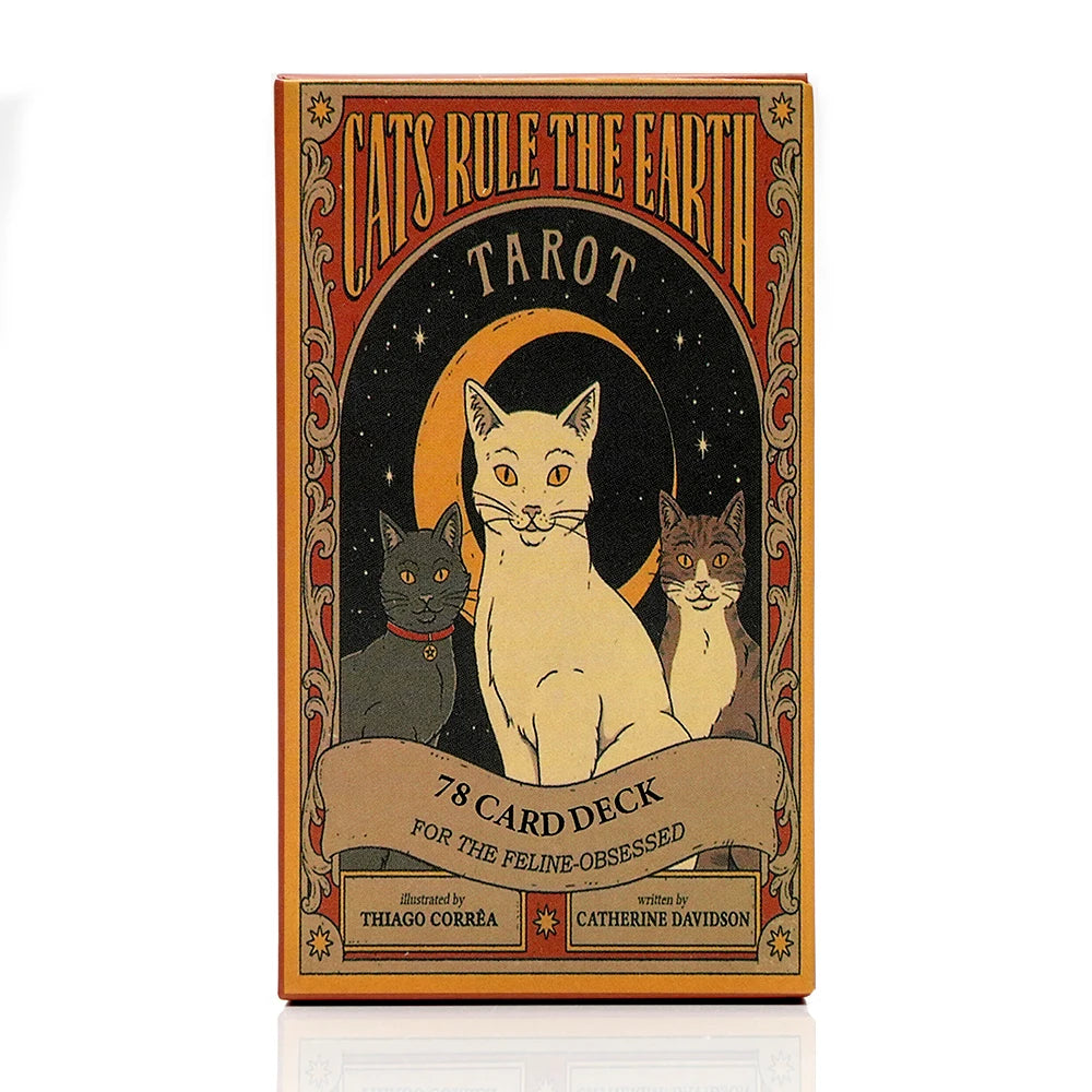 🐈 Cats Rule The Earth Tarot Deck – 78-Card Oracle for Spiritual Insight &amp; Intuitive Reading