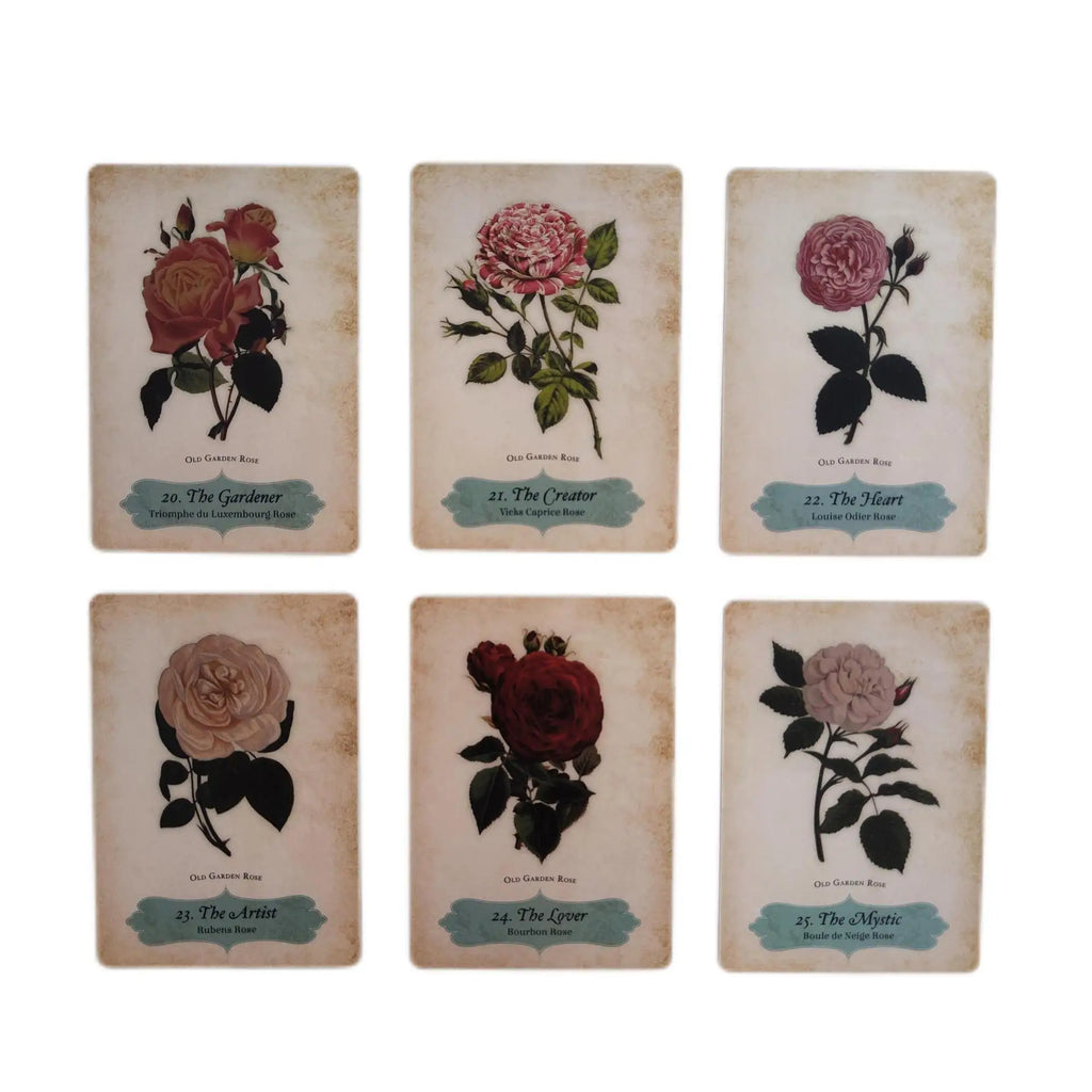 Oracle of The Roses – 44-Card Divinely Illustrated Botanical Oracle Deck for Spiritual Guidance & Family Party Games
