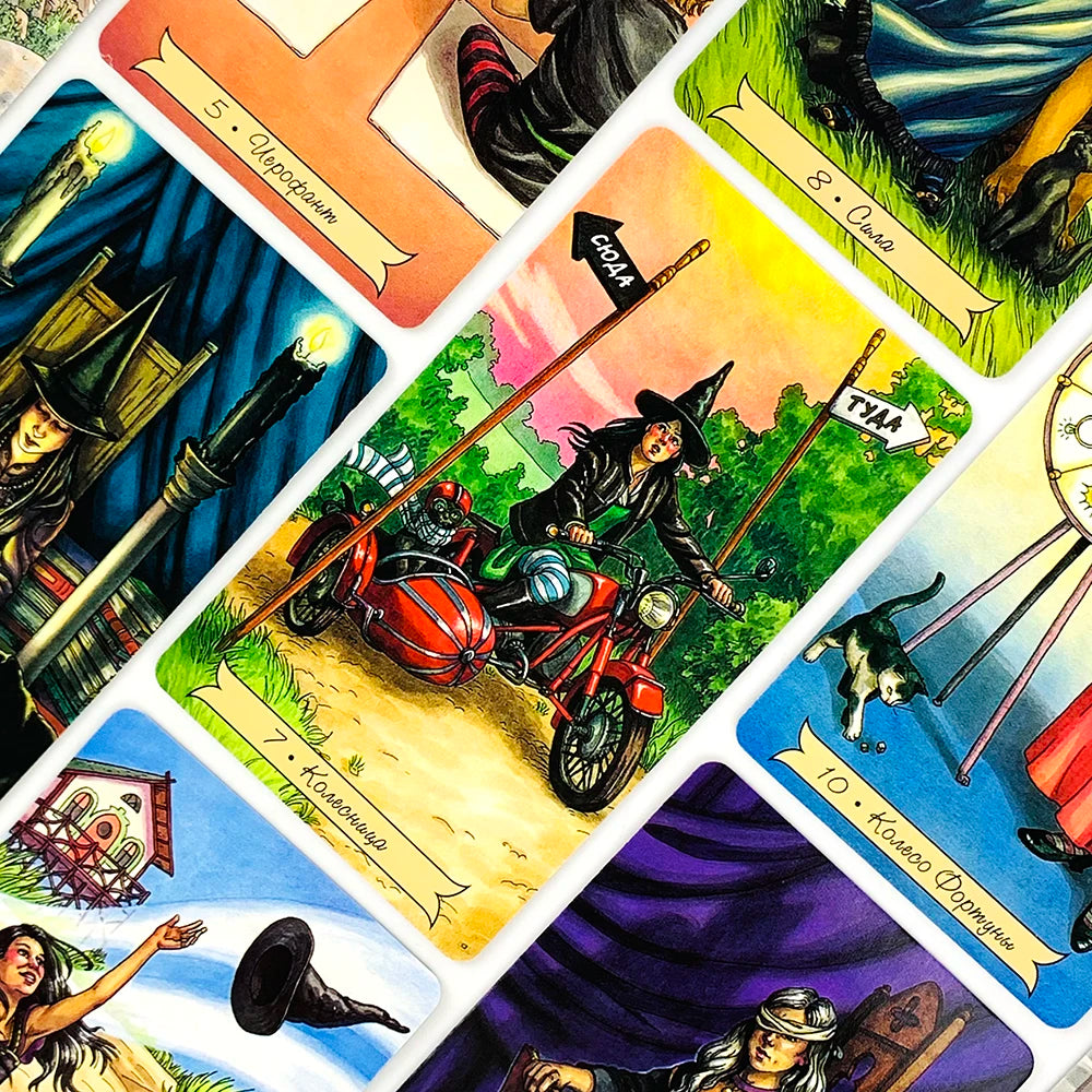 🎃New Russian Version Tarot Cards | Mysterious Divination Board Game & Family Gathering Card Game – Perfect Halloween & Christmas Gifts
