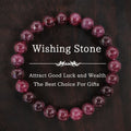 ✨ Garnet Stone Beaded Bracelet for Women – 8mm Natural Stone Jewelry – Elegant and Energizing Default Title