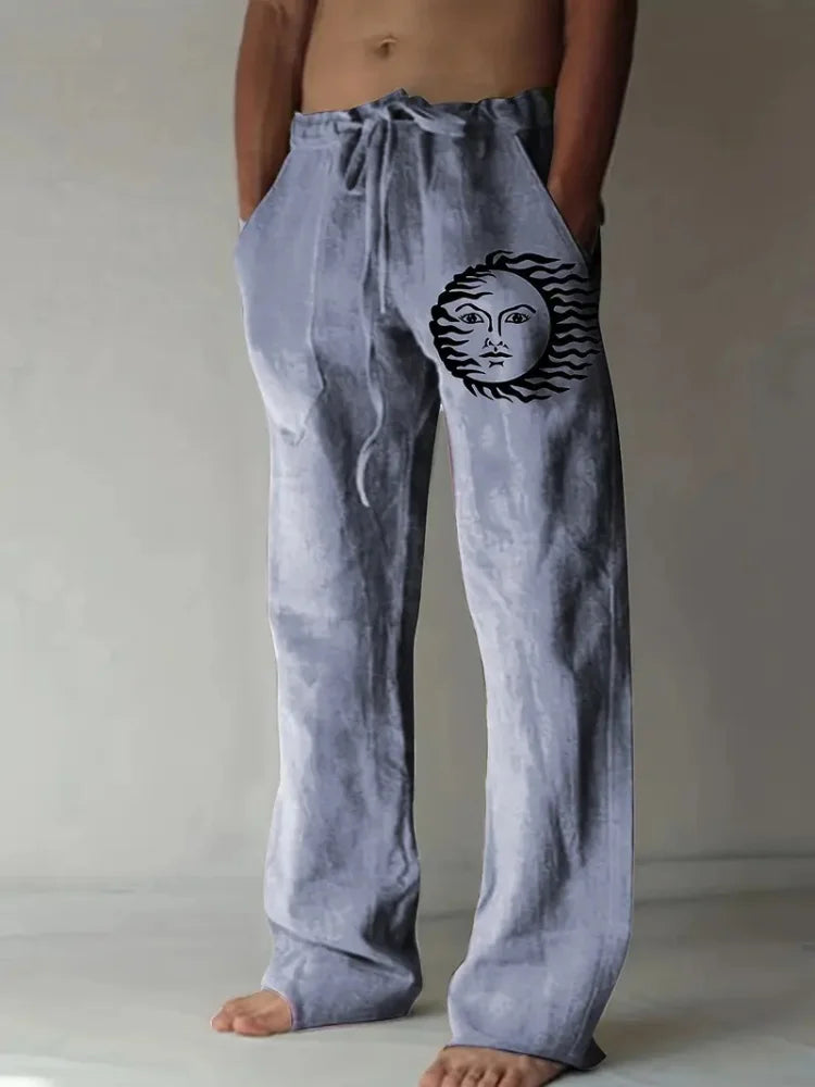 🧭 The Navigational Heritage: Premium Men’s Vintage Compass Trousers – High-Definition 3D Retro Map Graphic Print, Harajuku-Inspired High-Waist Fit, and Sophisticated Straight-Leg Streetwear Drawstring Pants D81PZX252111544519