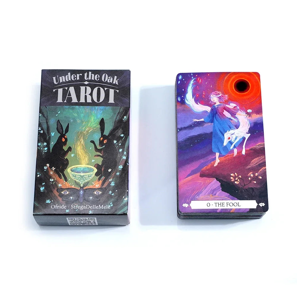 🌳 Under The Oak Tarot Deck – 79 Cards | English Multilingual Edition | Unique Narrative Divination & Board Game