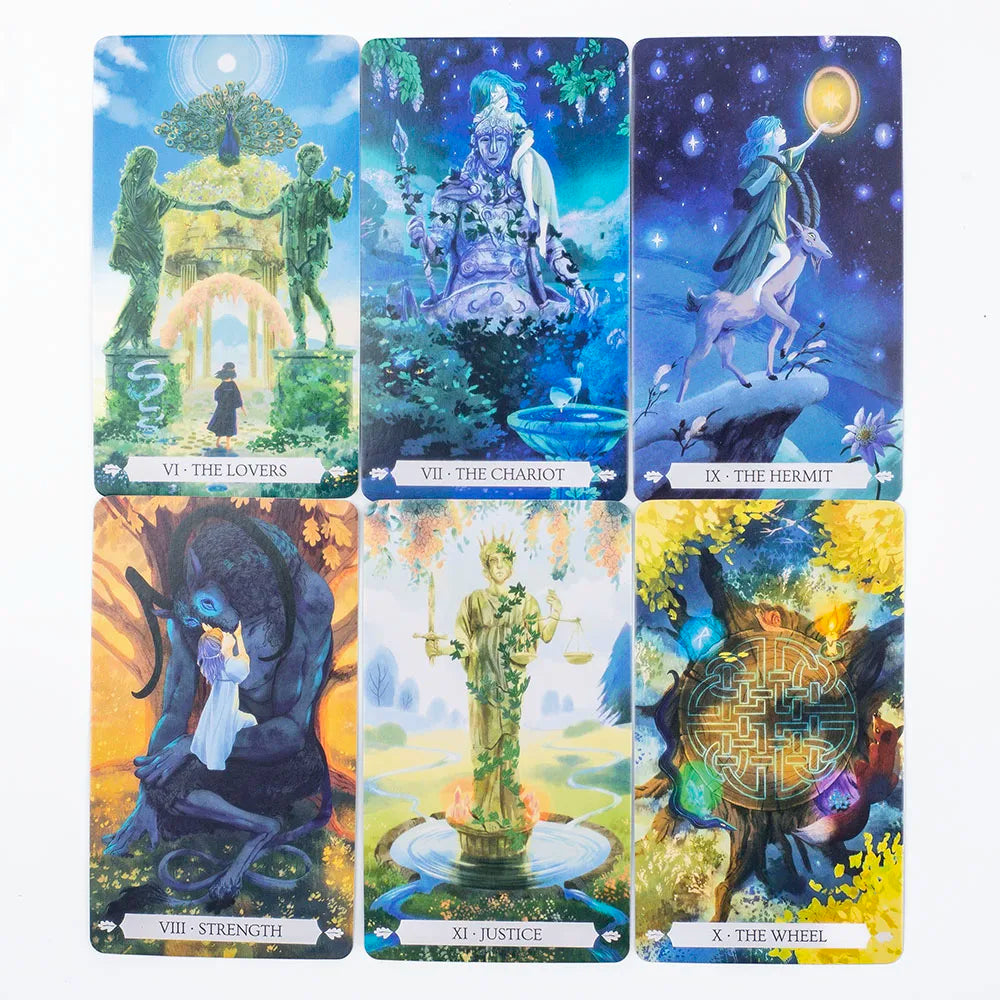 Under The Oak Tarot Deck – 78 Cards | Narrative Tarot Blending Real and Unreal for Insightful Divination (10.3 x 6 cm)