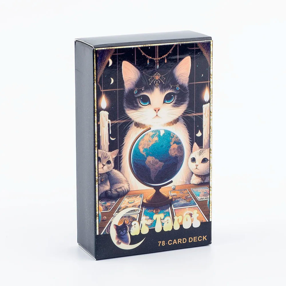 🃏 Cat Tarot – A 78 Card Deck High Quality English Version Board Game for Easy and Fun Fortune Telling Perfect for Family Gatherings