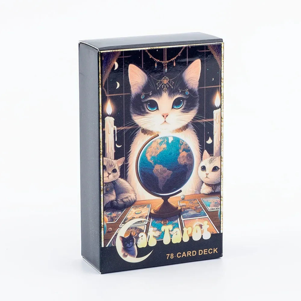 Cat Tarot Card Deck - 78 High-Quality Cards for Fun Fortune Telling and Family Gatherings