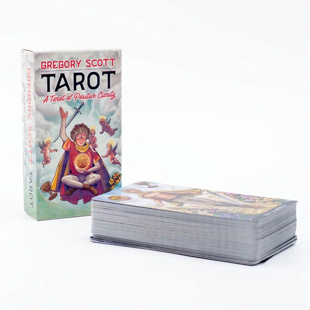 Hot Selling Gregory Scott Tarot Deck - 78 Cards for Beginners | English Visions, Puzzle & Family Party Game | Size: 11.1 × 6.1 cm