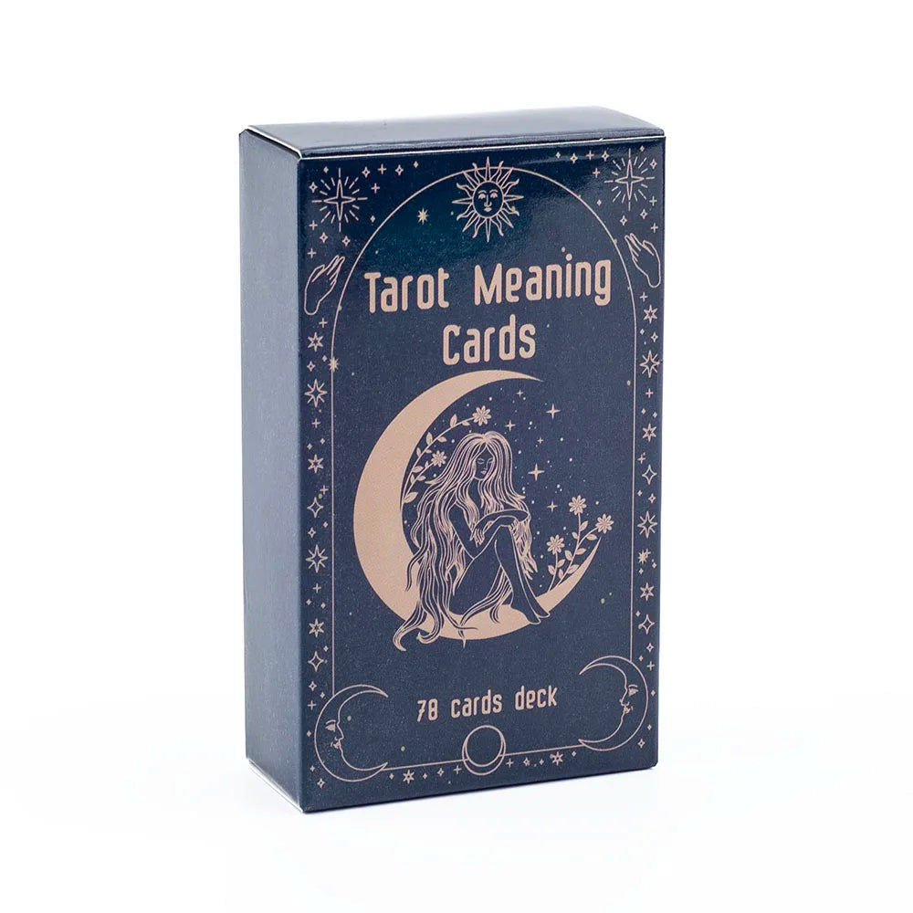 Meaning Tarot Cards Fortune Telling Divination Cards English Version 78 Card Deck Beginner Learning Deck for Board Playing Games
