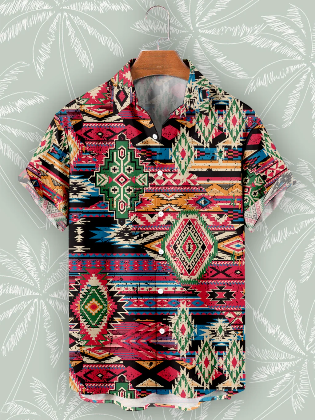 🌍 The Bohemian African Tribe 3D Masterpiece: Premium Men's Retro Short-Sleeve Shirt – High-Definition Tribal Graphic Print, Breathable Summer Beach Fabric, and Sophisticated Oversized Social Silhouette