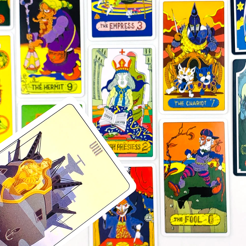 Anime Tarot Cards – 78-Card English Edition with Exquisite Character Art for Divination & Party Games