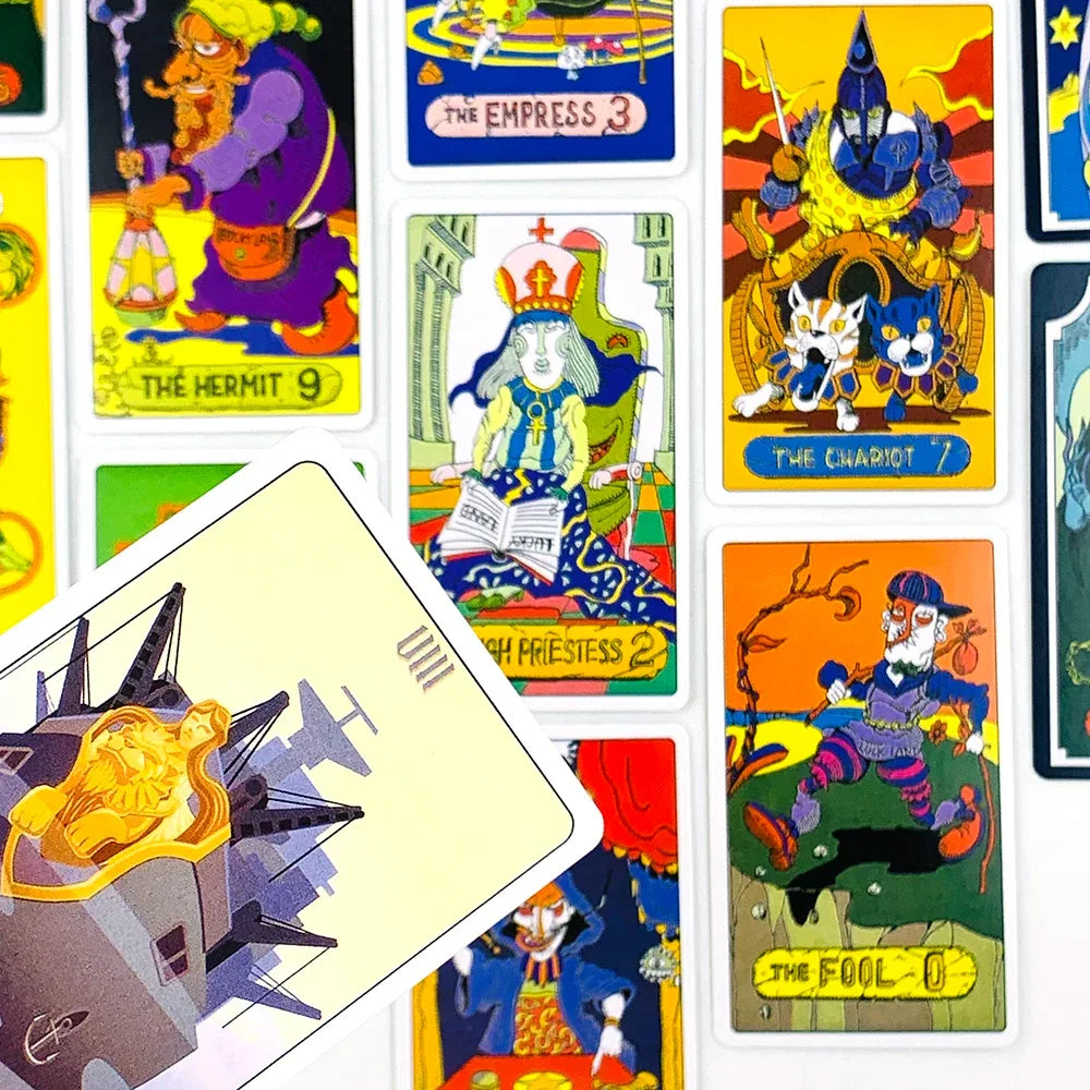 Anime Tarot Cards – 78-Card English Edition with Exquisite Character Art for Divination & Party Games
