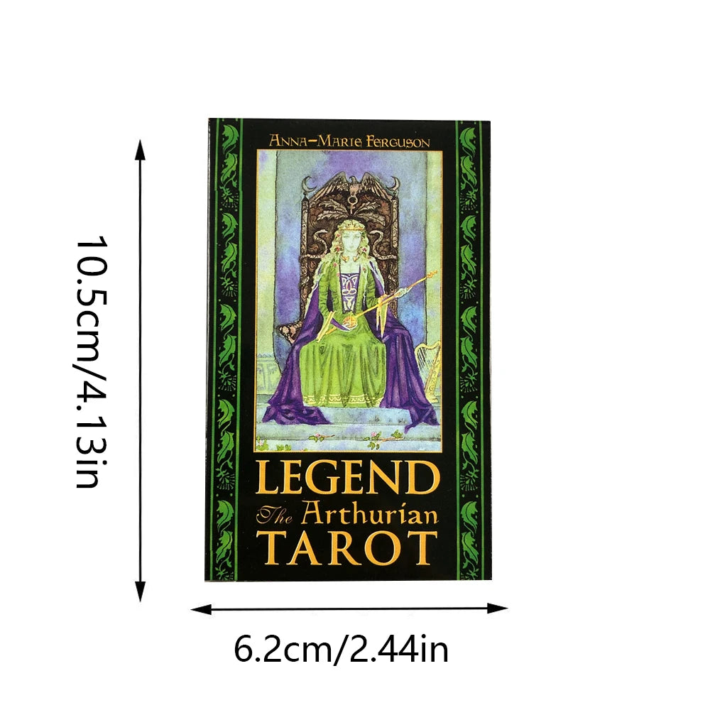 ⚔️ Legend: The Arthurian Tarot Deck – 78 Cards | Stunning Watercolor Art & Celtic Knotwork | Complete Guidebook Included | Family & Party Board Game Edition
