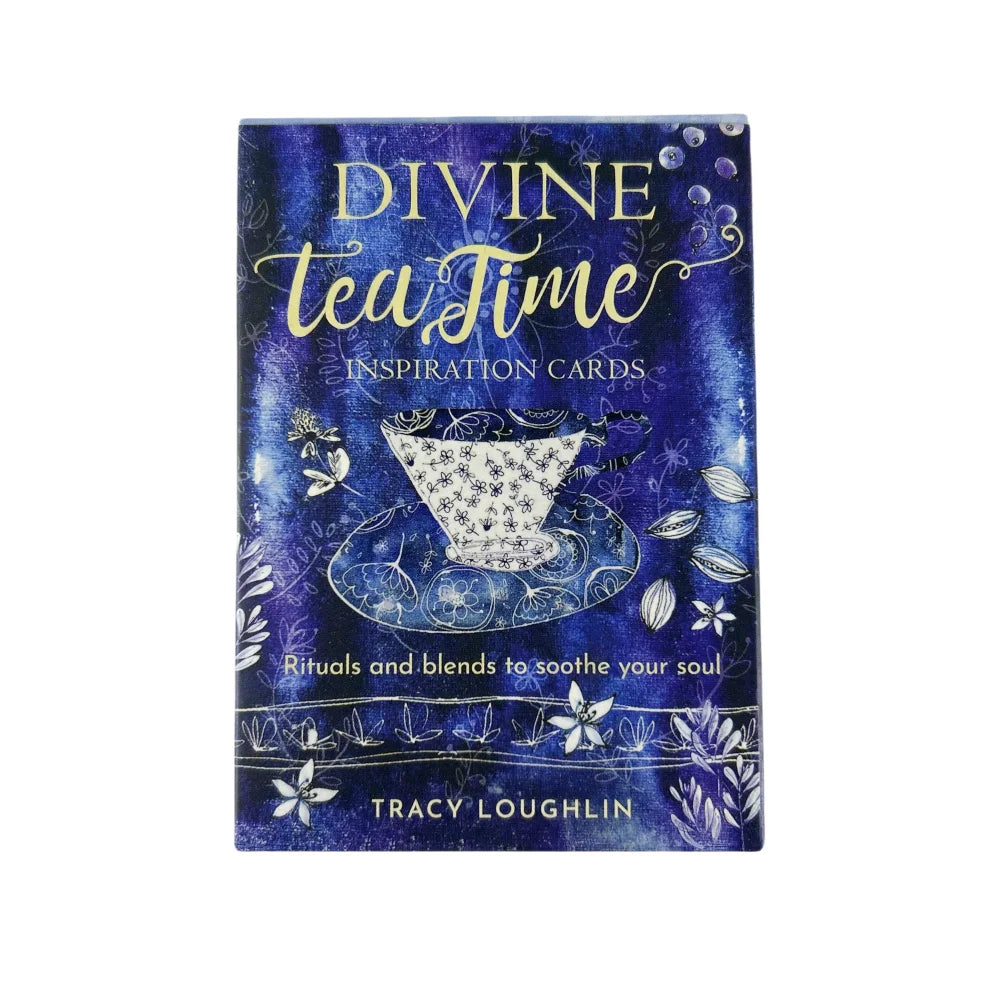 Divine Tea Time Inspiration Oracle Cards – 40 Cards English Edition for Family Gathering, Divination & Board Games