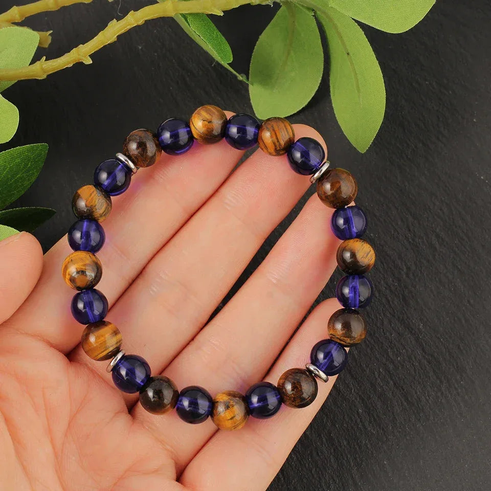☀️ The "Golden Hour" Tiger’s Eye Bangle: Solar Energy Healing Bracelet for Summer Style & Confidence