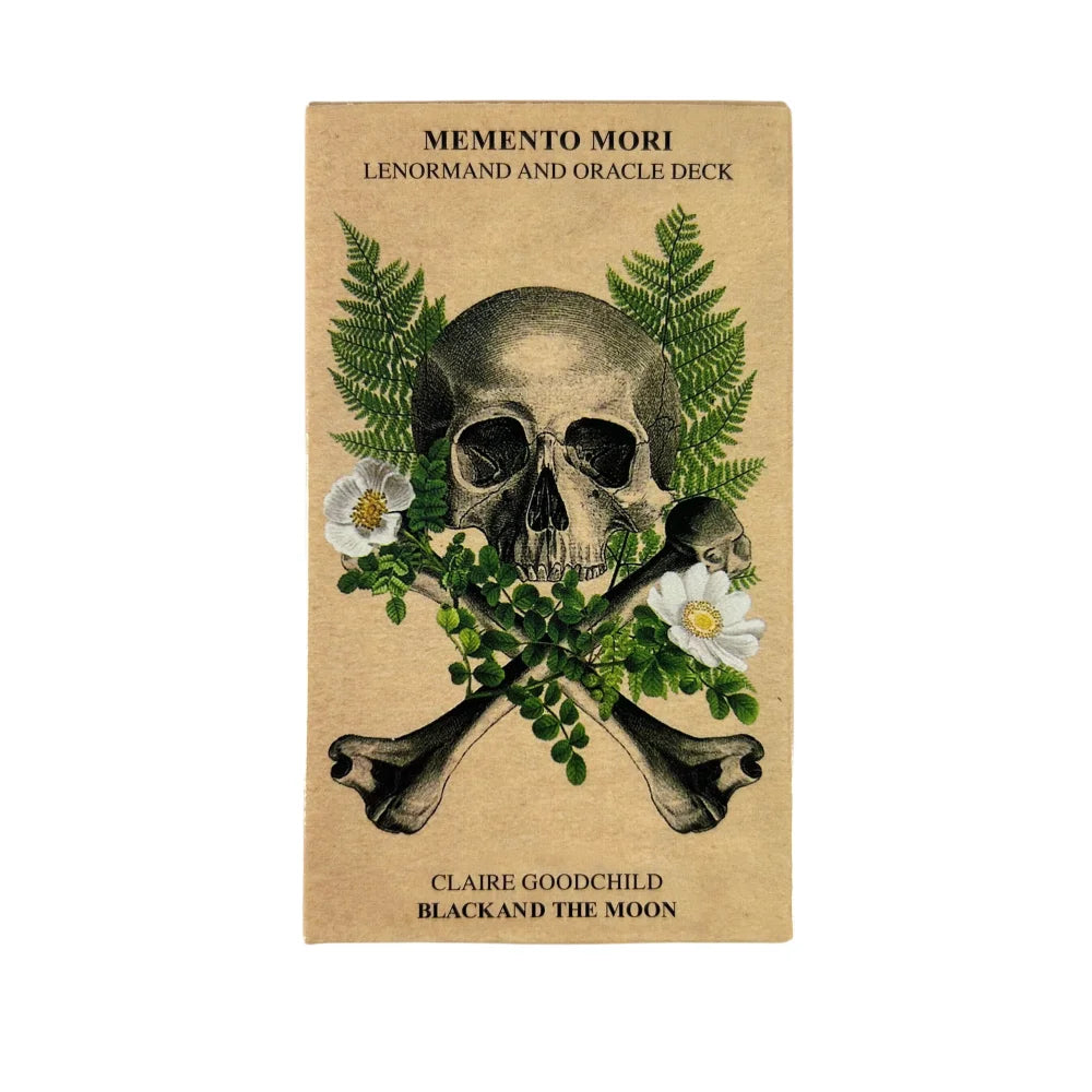 🖤Memento Mori Lenormand and Oracle Deck – 85-Card Tarot and Lenormand Hybrid for Deep Divination, Fate Connection & Family Board Game Fun