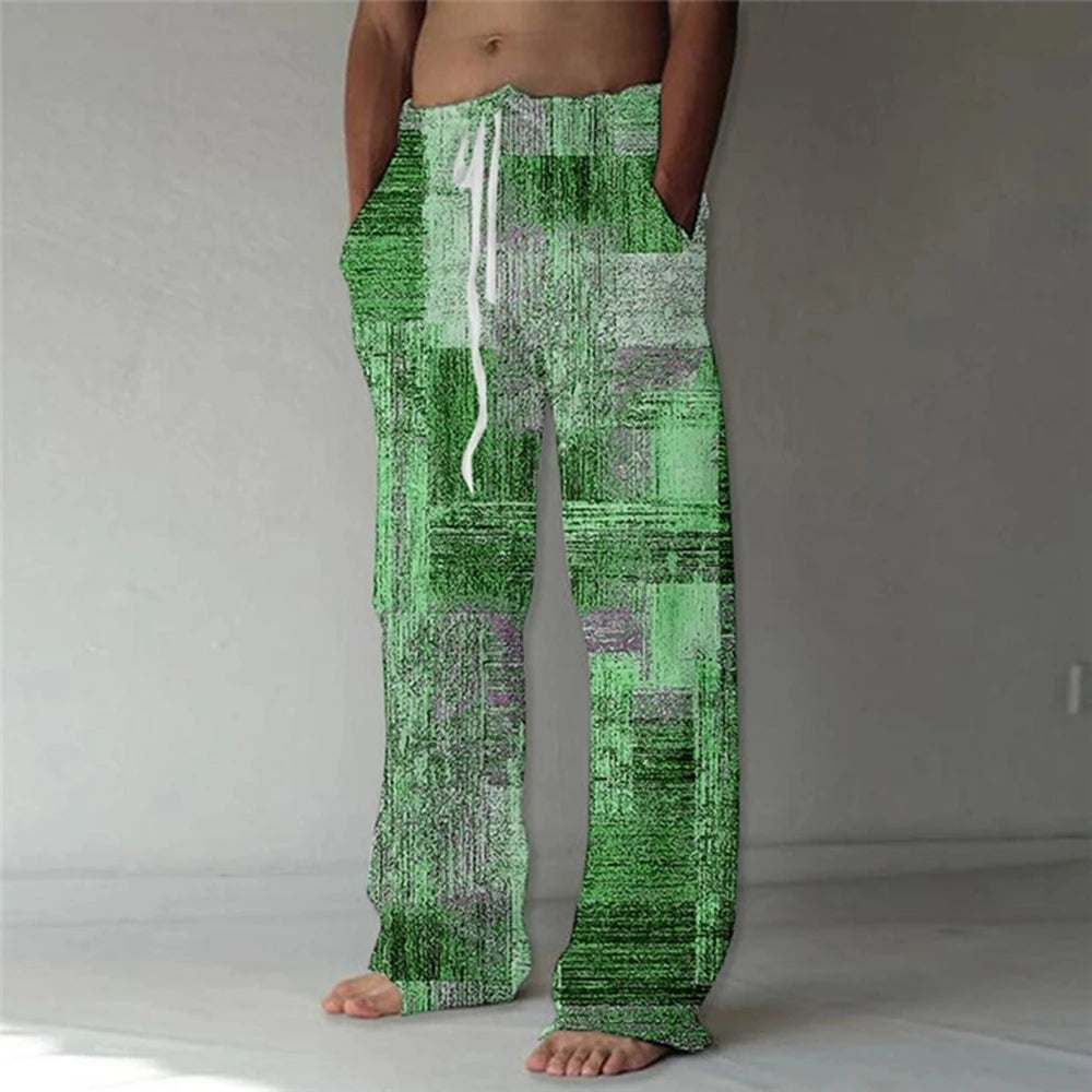 ✨ Geometric Matrix 3D Visionary Beach Shorts: Men's Quick-Dry Elastic Waist Vacation Trunks & High-Definition Color-Block Graphic Casual Shorts (2026 Edition) D16PHH2521821096