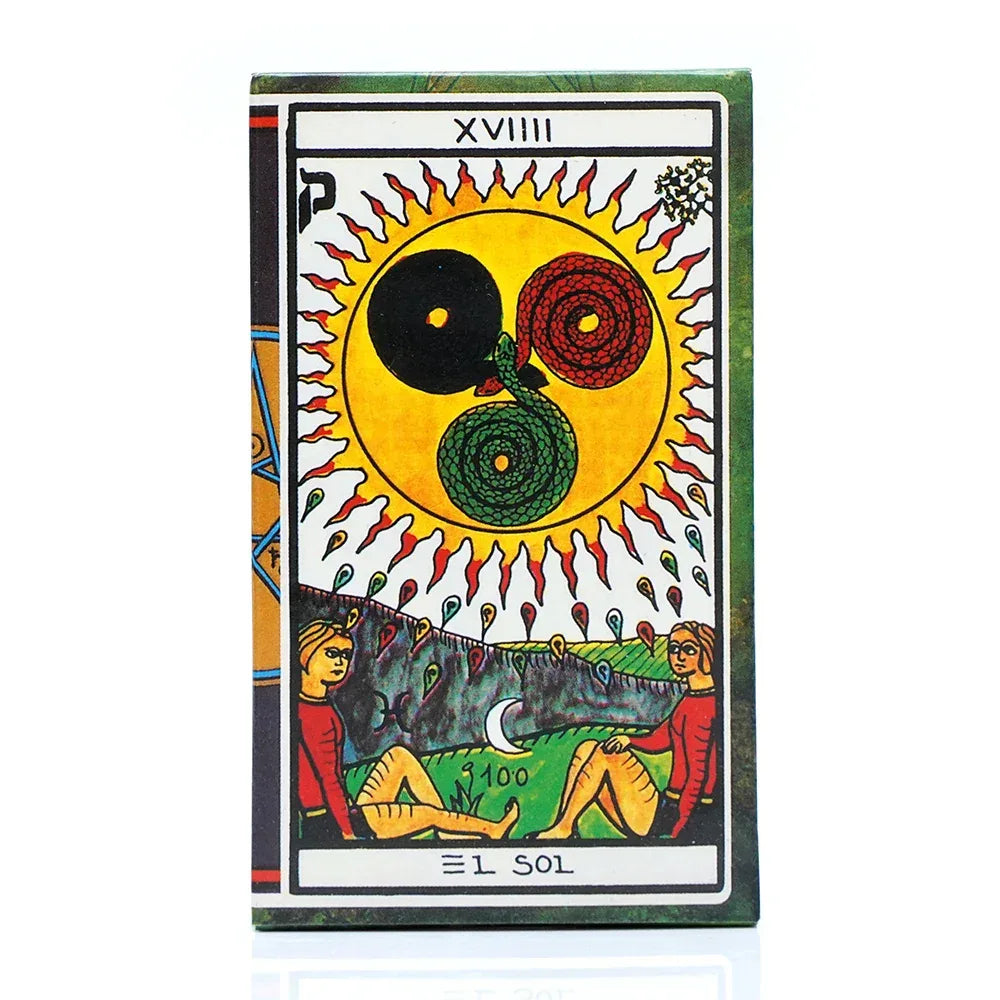 ☀️ Spanish Esoteric Tarot Deck with Included Instructions | El Sol﻿ Design | Divination Cards for Spiritual Readings