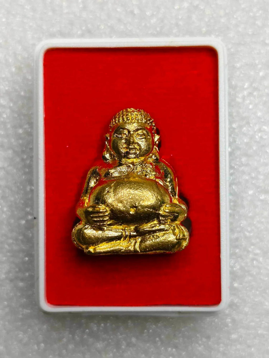 🪷 Phra Sangkachai First Edition – Thong Thip Alloy Amulet by Phra Khru Adulsutthakarn (Pho Than Jaroon), Wat Khao Mueang Kao, Chaiburi, Phatthalung