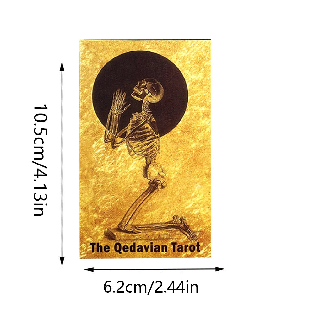 🌟 The Qedavian Tarot Deck – 78 Cards | Unique 7 Suits & 8 Major Arcana | High-Quality Tarot Board Game | Beginner Friendly & Fun Divination Experience