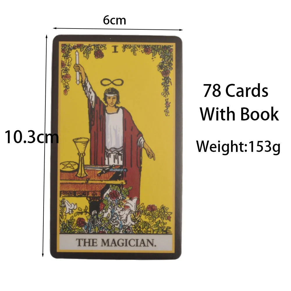 78Pcs Longest Dream Tarot Card Set High-Quality Divination Tool With Detailed Guidebook Colorful Frame Fortune Telling Cards