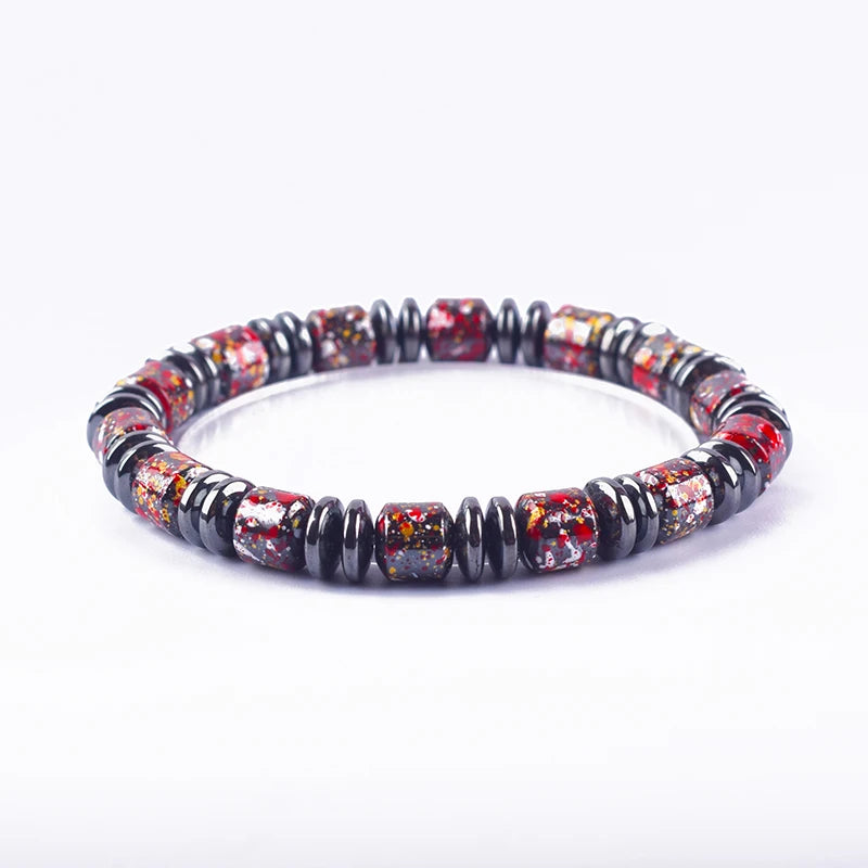 ✨ Bohemian Therapeutic Magnetic Hematite Bracelet – Homme Body Slimming & Weight Loss Health Care Jewelry – Couple Bangle Gift for Women 2