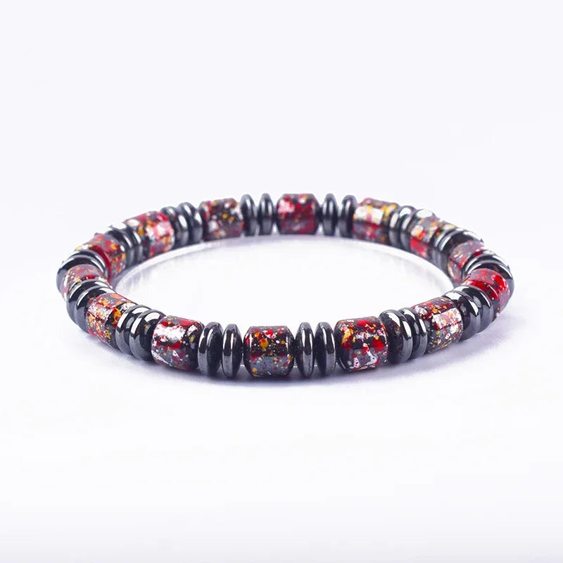 ✨ Bohemian Therapeutic Magnetic Hematite Bracelet – Homme Body Slimming & Weight Loss Health Care Jewelry – Couple Bangle Gift for Women 2