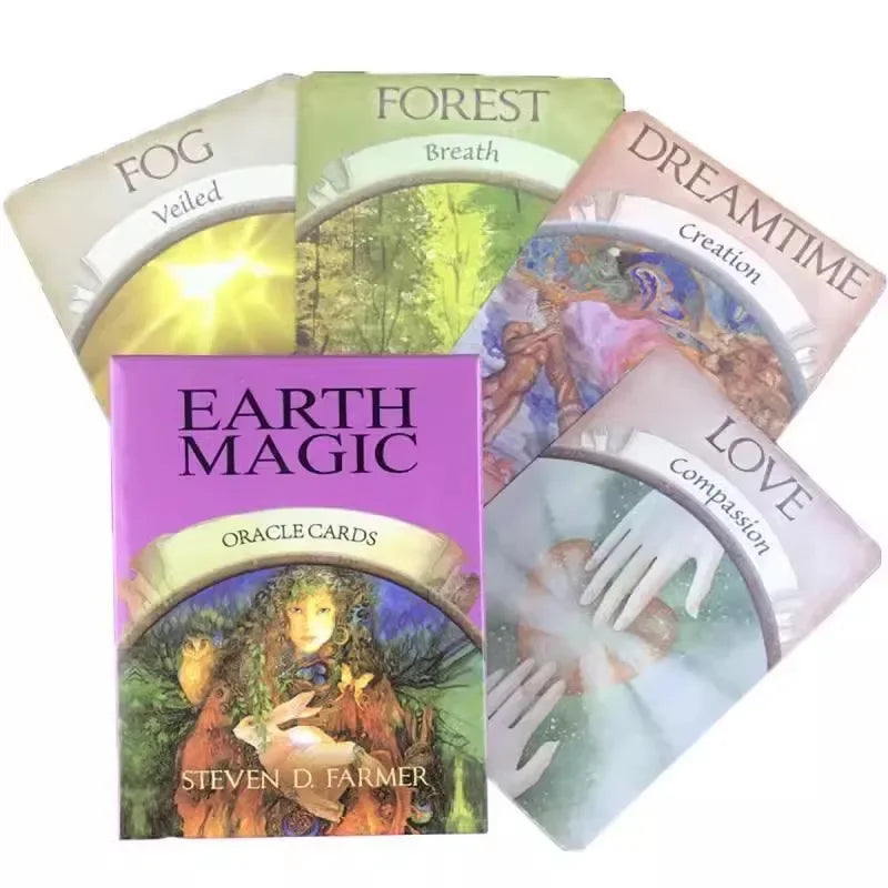 🌍 Magic Oracle Cards Earth Magic – 48-Card Deck for Fate Reading and Divination Board Game