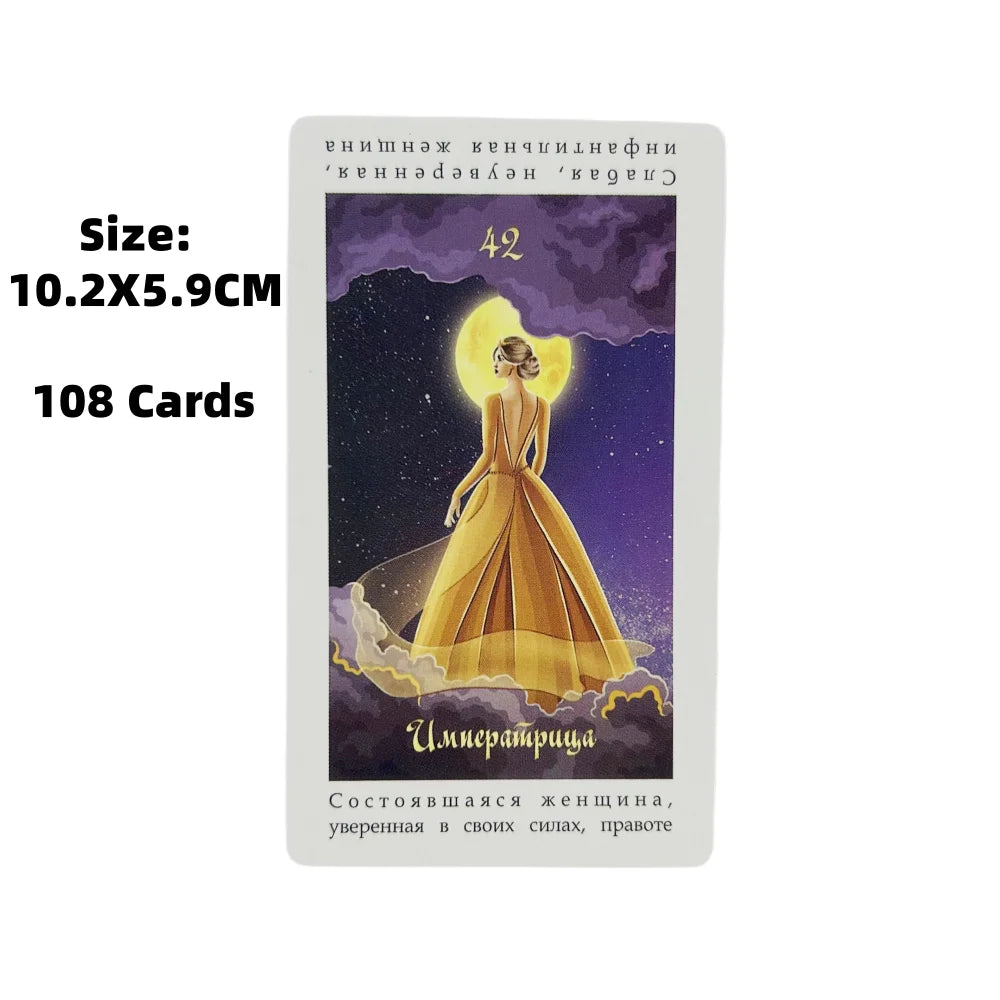 💗Tarot Oracle Neliotype Russian Educational Deck – 108-Card Set for Visions, Divination & Play