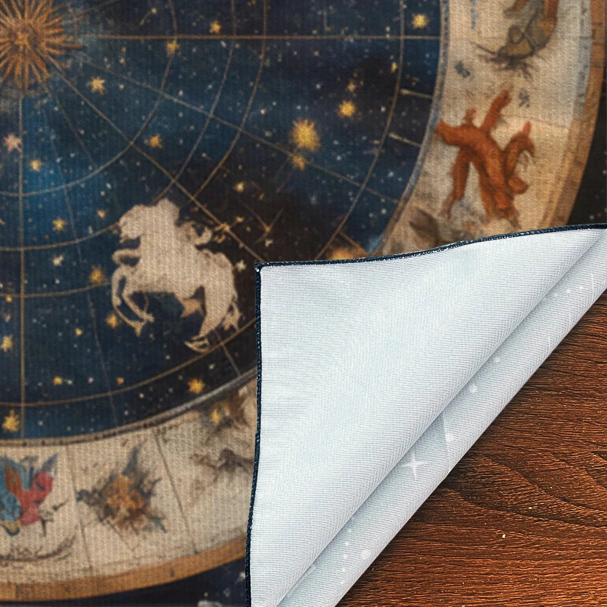 🃏 Starry Sky Zodiac Tarot Tablecloth – Twelve Constellations Astrological Altar Cloth for Divination, Rituals & Mystic Tarot Readings