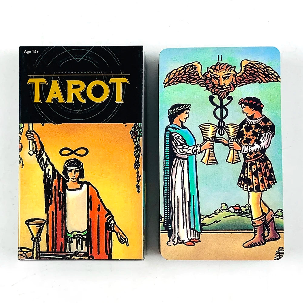 ✨ Tarot Cards Deck 78Pcs for Easy Beginners – Creative Small Gift for Fate, Fortune Telling & Divination Party Board Game