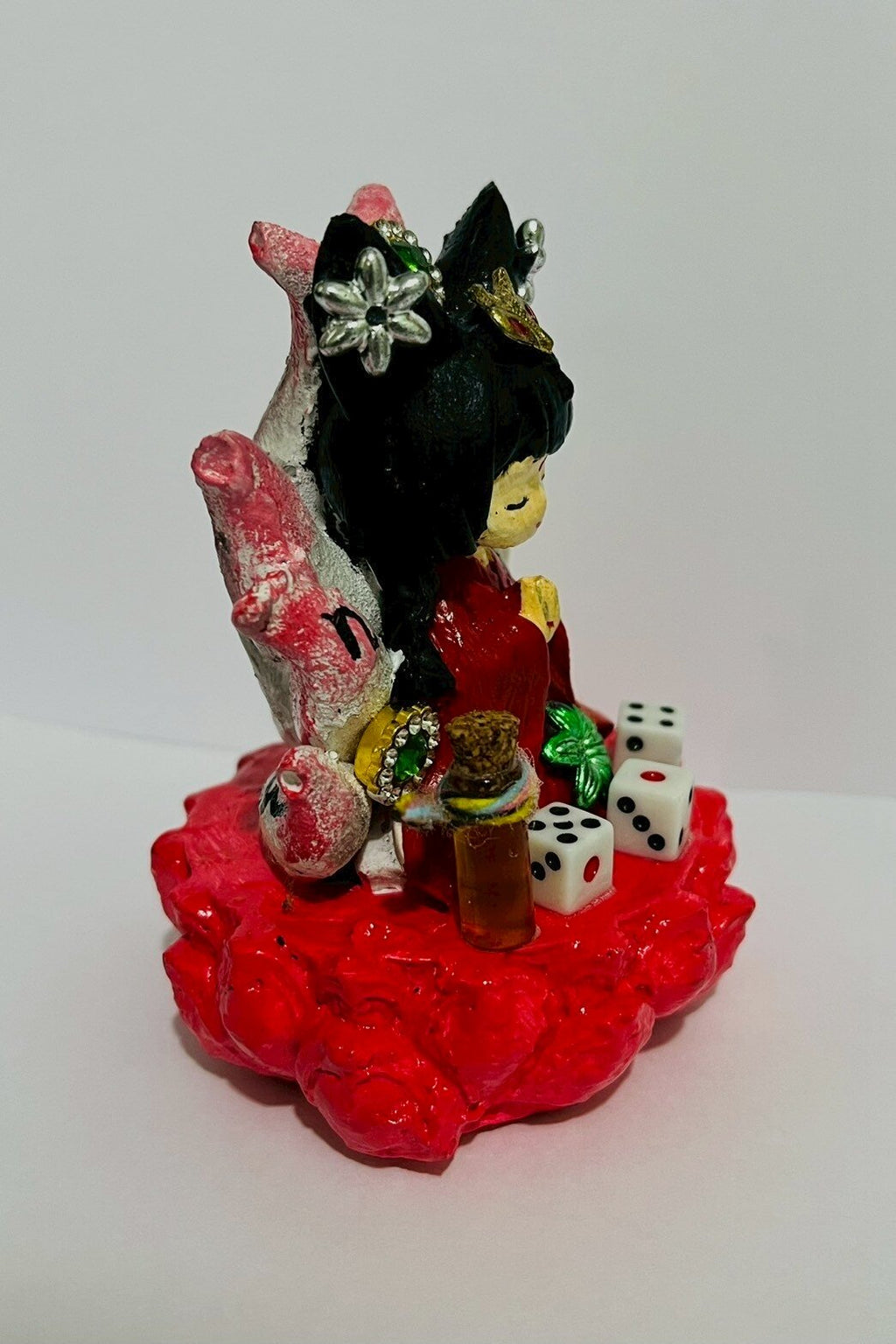 🦊 "Nine-Tailed Fox" Enchantress Amulet by Ajarn Boonlai: Supreme Charm & Love Attraction (Maha Saneh)