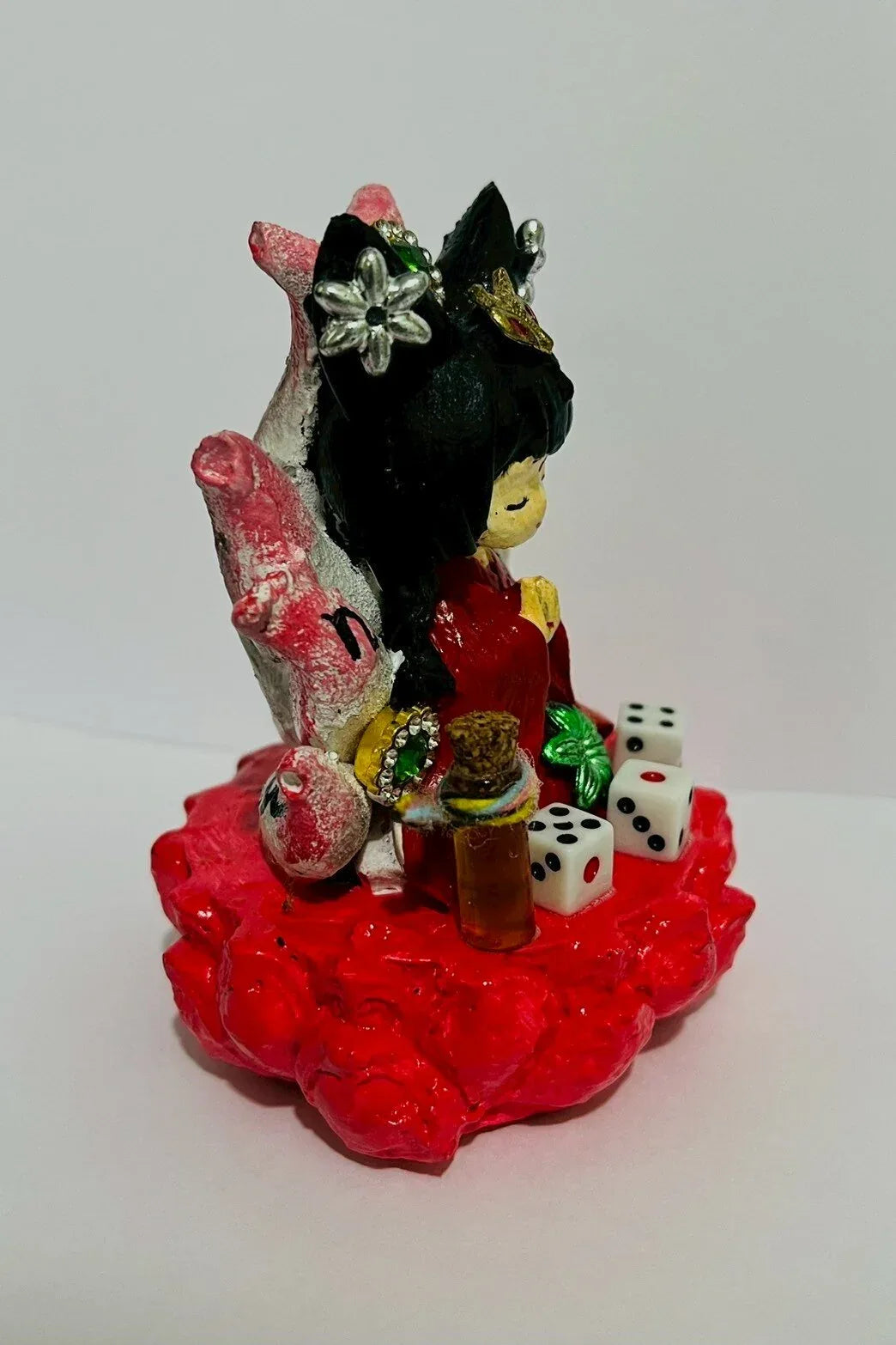 🦊 "Nine-Tailed Fox" Enchantress Amulet by Ajarn Boonlai: Supreme Charm & Love Attraction (Maha Saneh)