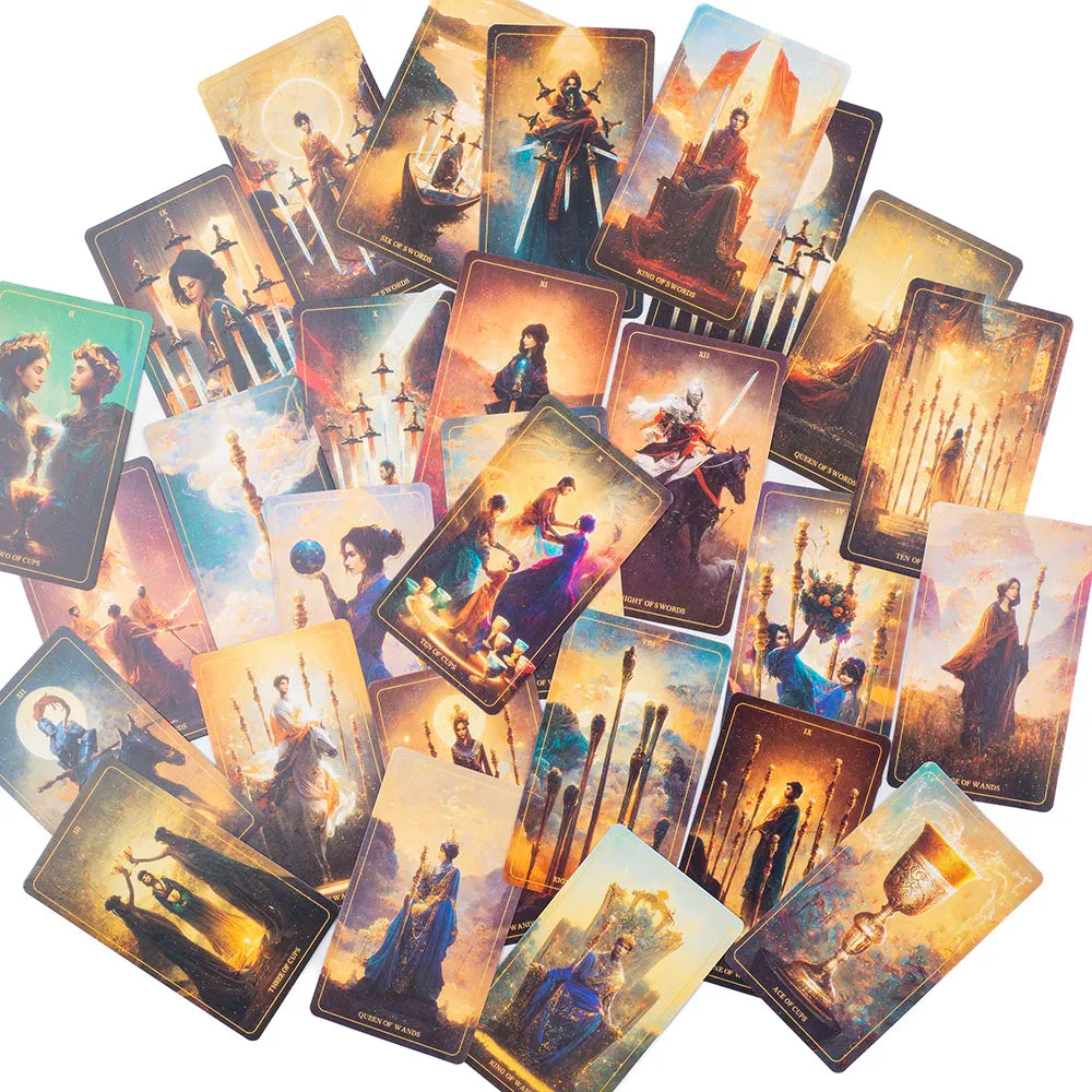 The Harmony Tarot Deck – 78-Card English Visions Divination Edition (10.3x6 cm) for Family Board Games and Spiritual Prophecy