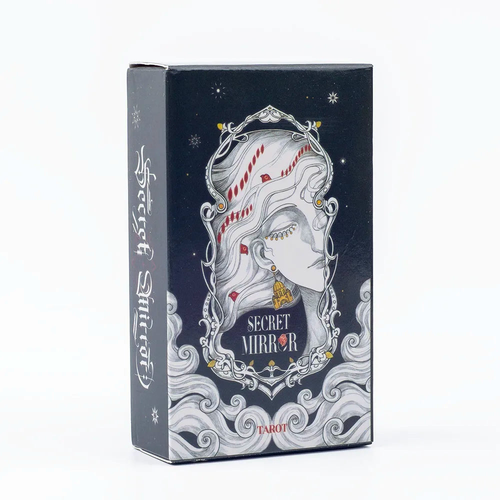 Secret Mirror Tarot – 80-Card English Divination Deck for Family Gatherings, Board Games, and Spiritual Exploration (12x7 cm)