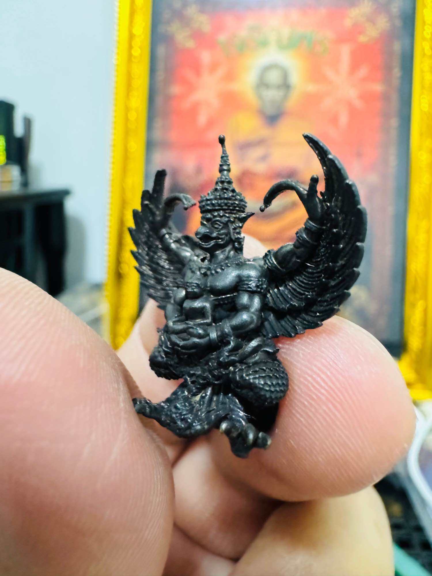 ⚡ Empower Your Wealth and Protection with the Phaya Krut Small Edition﻿ – Setthi Ngern Lai Ma﻿ Model, Blessed in the Mighty Garuda Ceremony and 108 Buddha Consecrations at Wat Phra Maha That Woramahawihan! ⚡