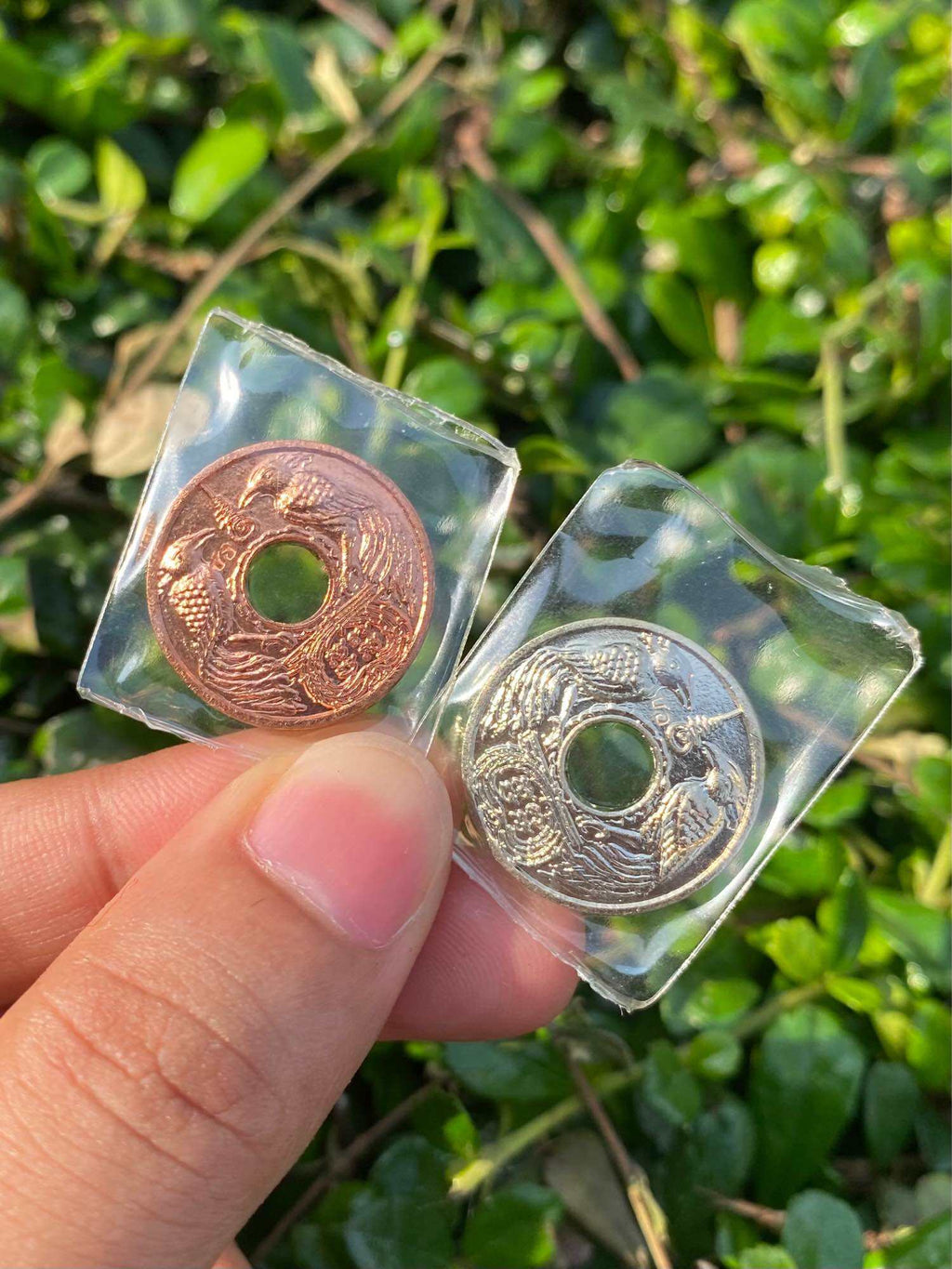 🕊️ Sarika Fortune Coin – “Phok Sap” Wallet Talisman for Attraction, Wealth & Abundance