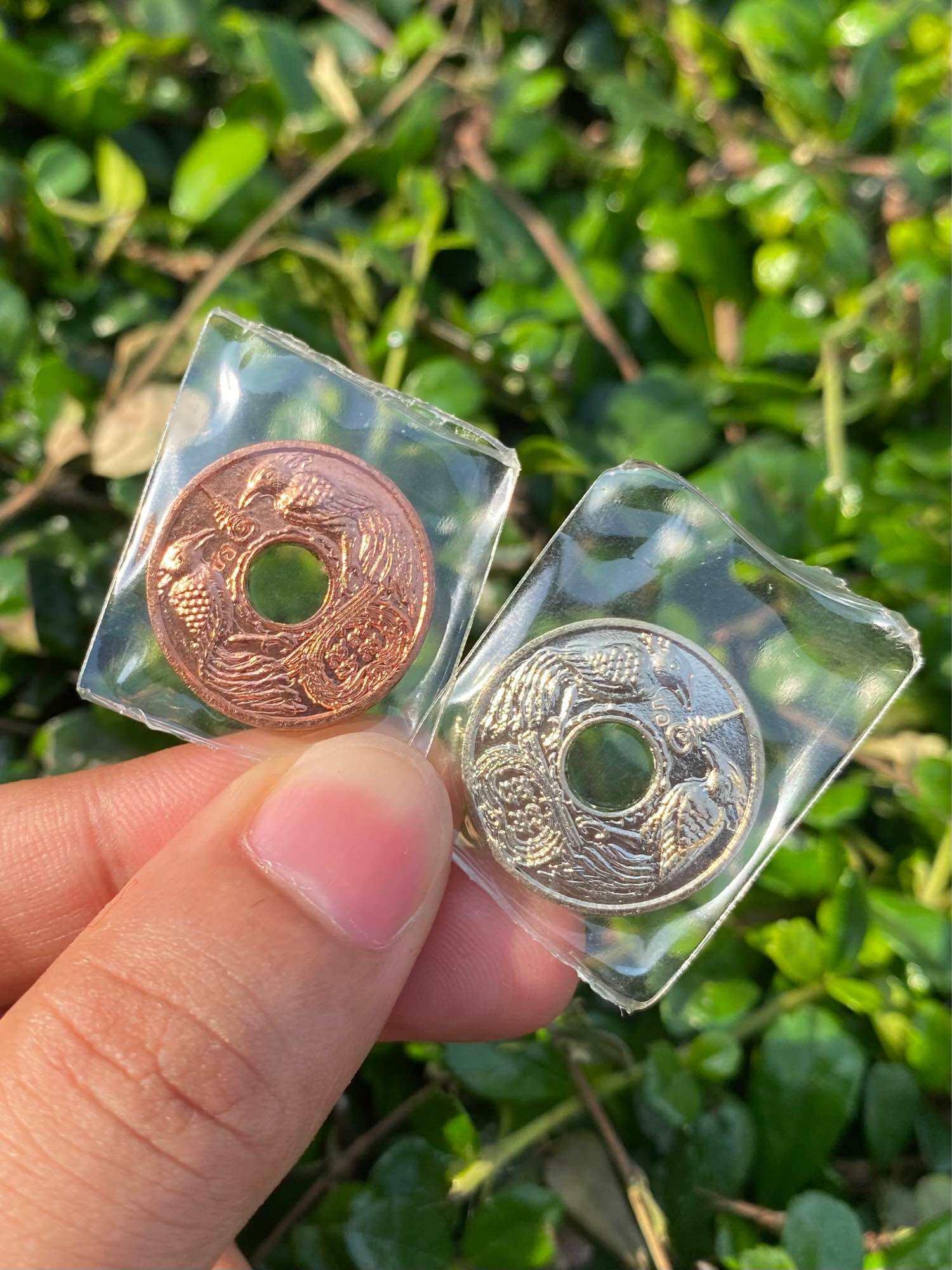 🕊️ Sarika Fortune Coin – “Phok Sap” Wallet Talisman for Attraction, Wealth & Abundance