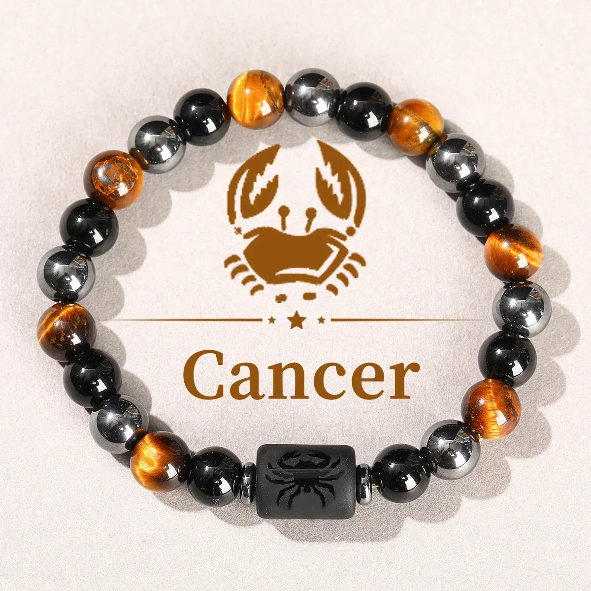🌌 The "Cosmic Identity" Zodiac Bracelet: 12 Constellation Natural Stone Bangle for Men & Women 6.22-7.22