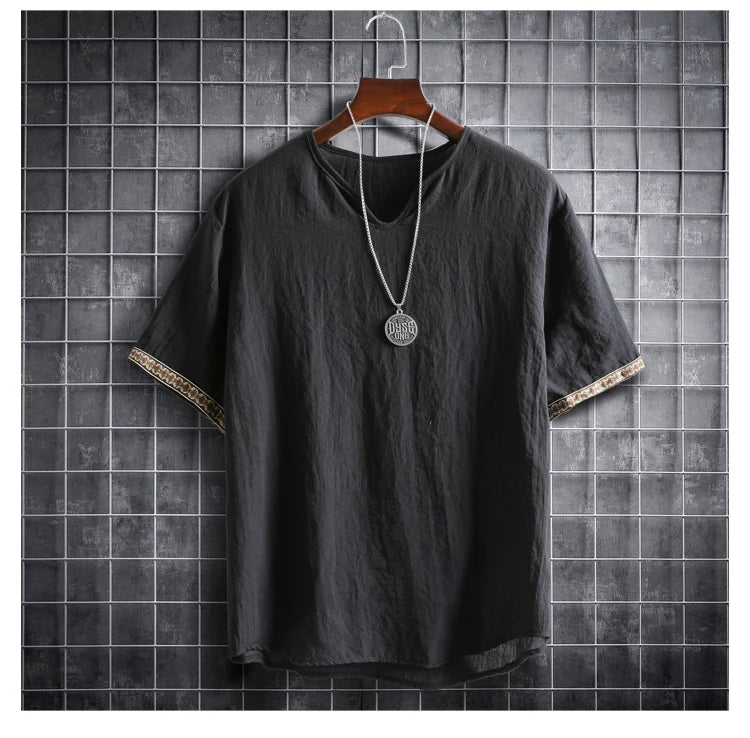 ✨ The Seoul Minimalist: Premium Men’s Plus Size Hawaiian Shirt (M-5XL) – Ultra-Lightweight Solid Color Fabric, Korean "Clean Fit" Aesthetic, and Breathable Short-Sleeve Casual Button-Down